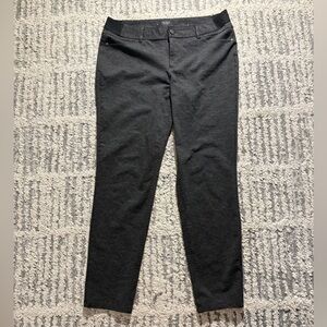 Simply Vera Vera wang skinny mid rise dark gray pants size L